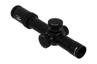 Trijicon Credo 1-8x28 rifle scope features the MRAD segmented circle reticle in a first focal plane design